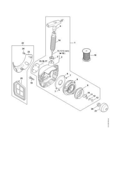Imagen de Mecanismo de arranque FR 480 C-E (4147)