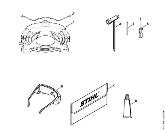 Motoguadañas de mochila (FR) FR 85 T Protector para el transporte, Herramientas de la marca Stihl