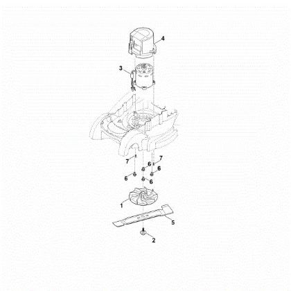 Imagen de D - Motor, cuchilla RMA 239.1