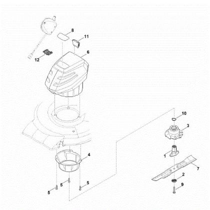 Imagen de D - Motor, cuchilla RMA 248.0