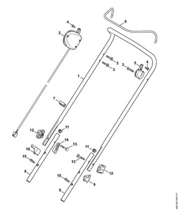 Â Cortacéspedes (RMA) RMA 370 Manillar de la marca Stihl