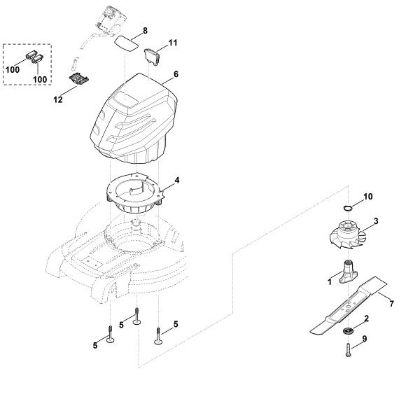 Imagen de D - Motor, cuchilla RMA 443.0
