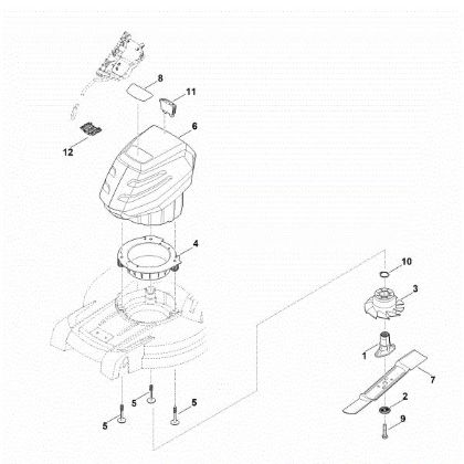Imagen de D - Motor, cuchilla RMA 443.2