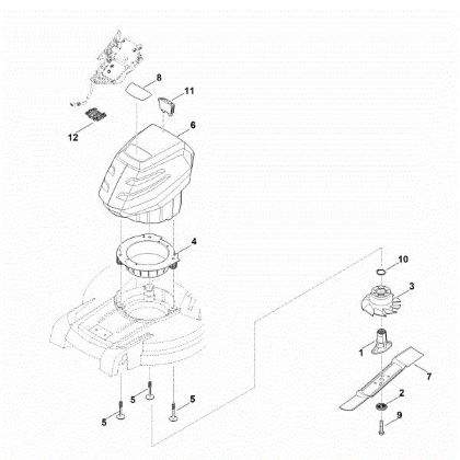 Imagen de D - Motor, cuchilla RMA 443.2 C