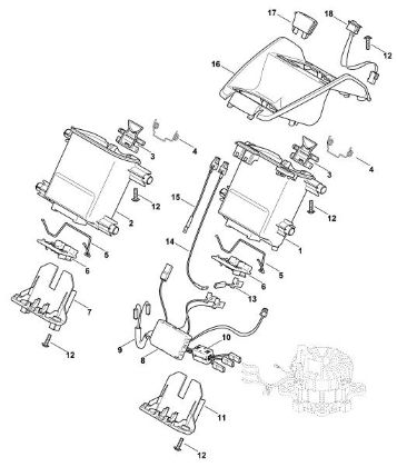 Imagen de C - Soporte de baterà­a, mádulo electránico RMA 510