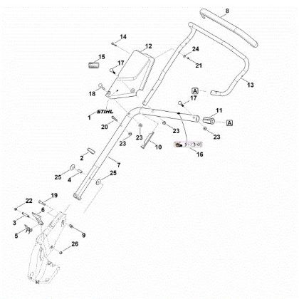 Imagen de B - Parte inferior de manillar RMA 765.0 V