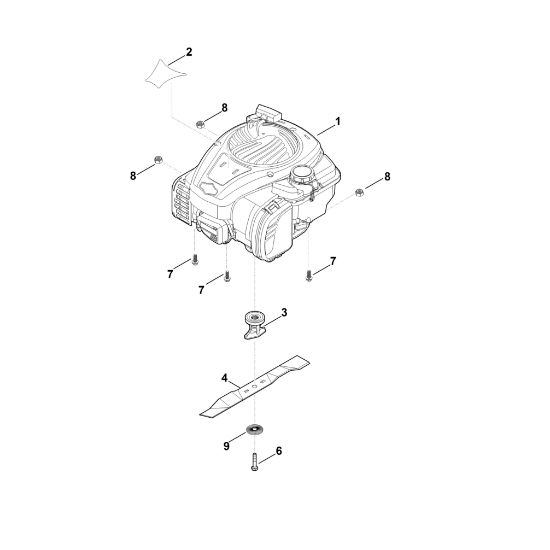 Imagen de C - Motor, cuchilla RM 2.0 R