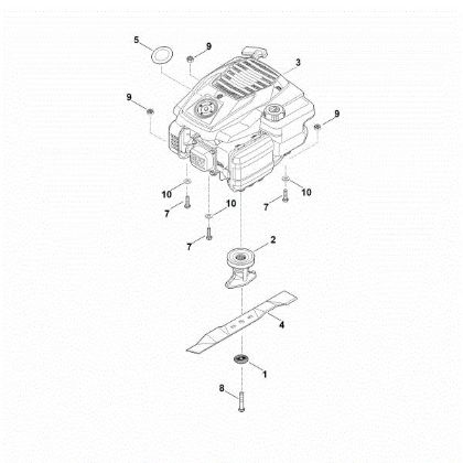Imagen de C - Motor, cuchilla RM 2.2 R
