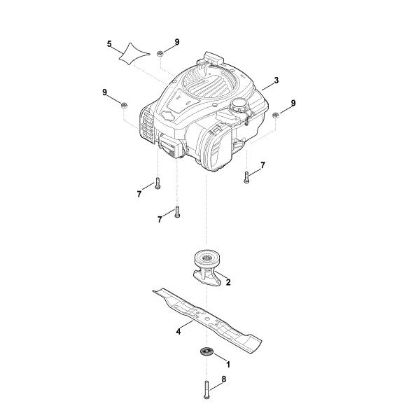 Imagen de D - Motor, cuchilla RM 248.0 T
