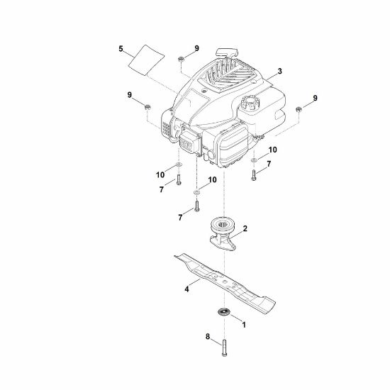 Imagen de D - Motor, cuchilla RM 248.1