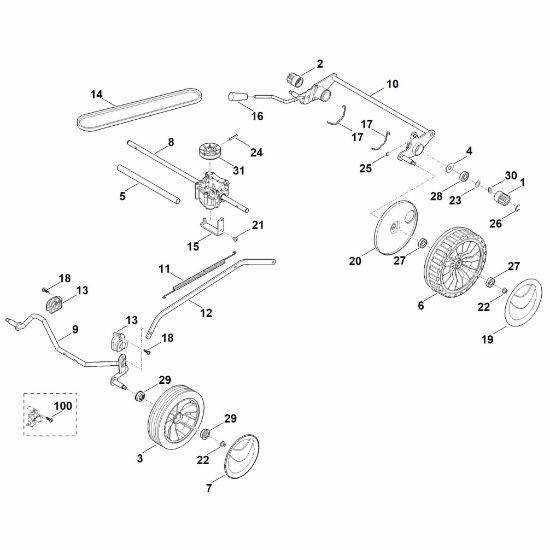 Imagen de C - Chasis, Caja de cambios RM 248.2 T