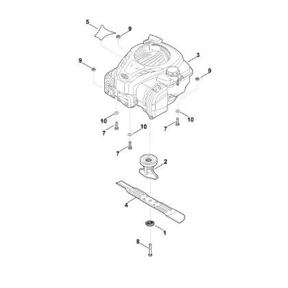 Imagen de D - Motor, cuchilla RM 253.0
