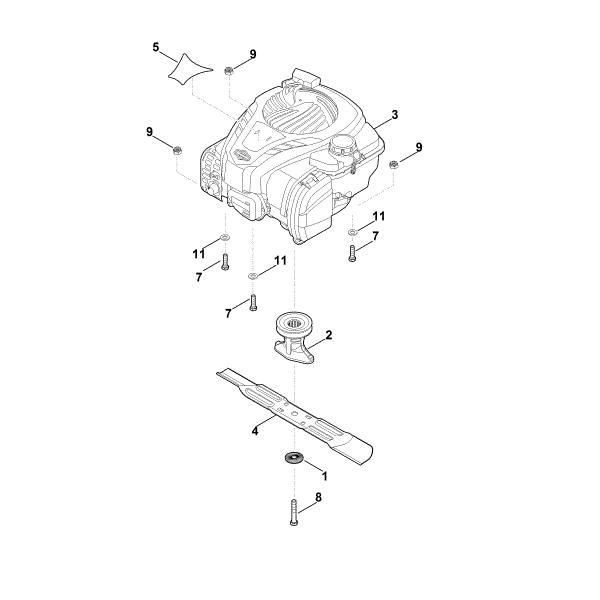 Imagen de D - Motor, cuchilla RM 253.0 T