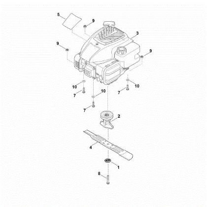 Imagen de D - Motor, cuchilla RM 253.1