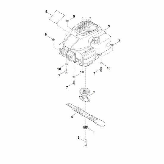 Imagen de D - Motor, cuchilla RM 253.1