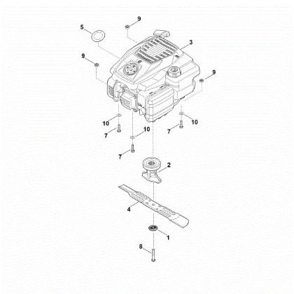 Imagen de D - Motor, cuchilla RM 253.2