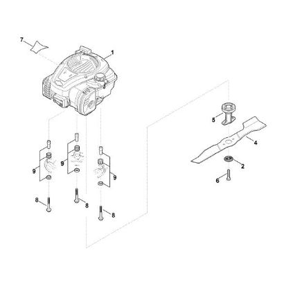 Imagen de D - Motor, cuchilla RM 3.0 RTX