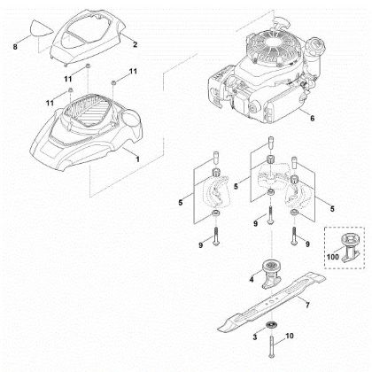 Imagen de D - Motor, cuchilla RM 4.0 R