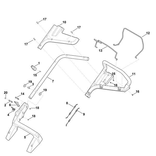 Imagen de A - Manillar RM 448.0 PC