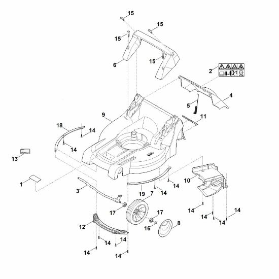 Imagen de B - Carcasa, eje delantero RM 448.0 TX
