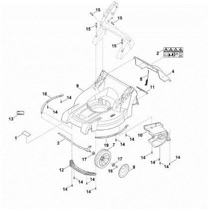 Imagen de B - Carcasa, eje delantero RM 448.0 VC