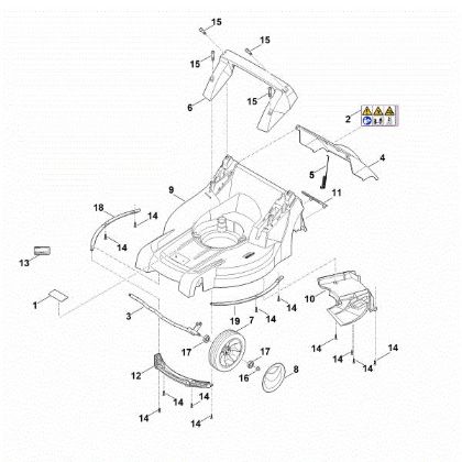 Imagen de B - Carcasa, eje delantero RM 448.1 TX