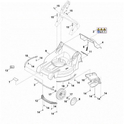 Imagen de B - Carcasa, eje delantero RM 448.1 VC