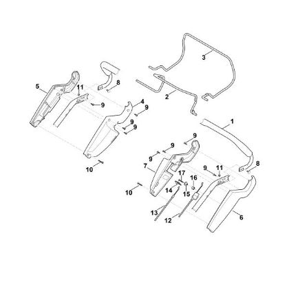 Imagen de A - Parte superior de manillar RM 545.0 T