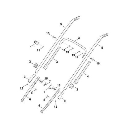 Imagen de B - Parte inferior de manillar RM 545.0 V