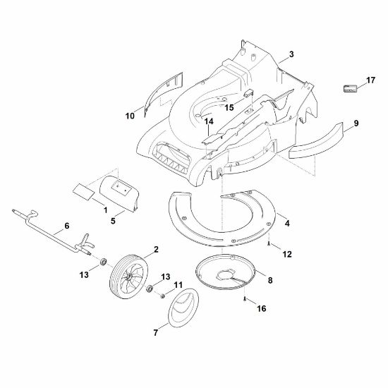 Imagen de D - Carcasa, eje delantero RM 545.0 V