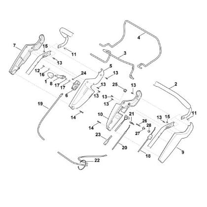 Imagen de A - Parte superior de manillar RM 545.0 VE