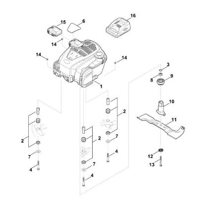 Imagen de F - Motor, cuchilla RM 545.0 VE