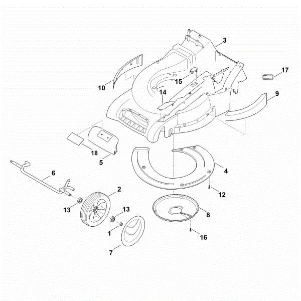 Imagen de D - Carcasa, eje delantero RM 545.0 VR