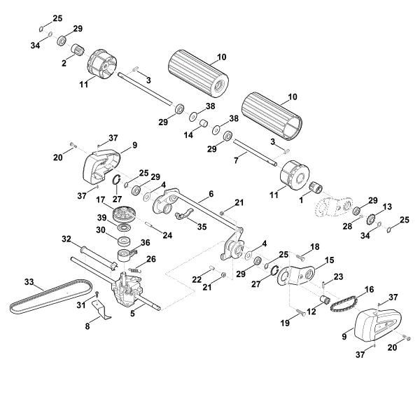 Imagen de E - Eje trasero, Accionamiento RM 545.0 VR