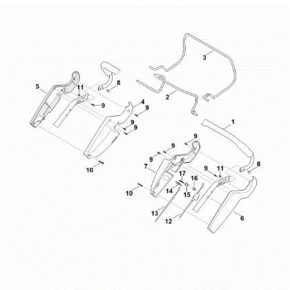 Imagen de A - Parte superior de manillar RM 545.1 T