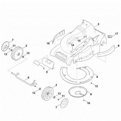 Imagen de D - Carcasa, eje delantero RM 545.1 T