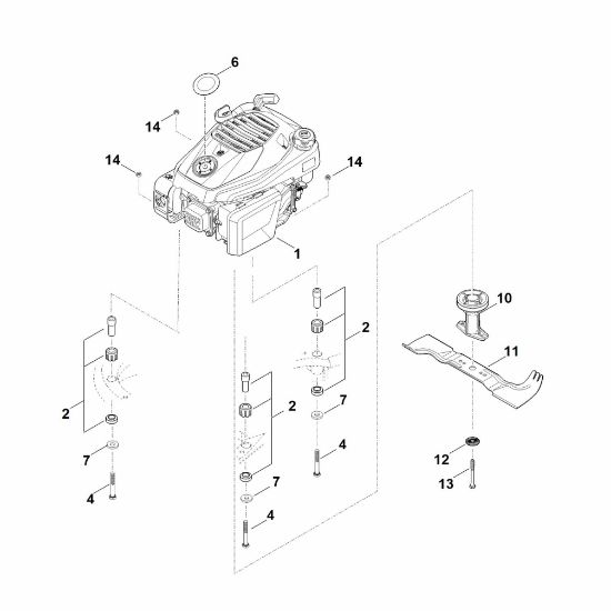 Imagen de F - Motor, cuchilla RM 545.1 T