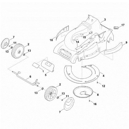 Imagen de D - Carcasa, eje delantero RM 545.1 V