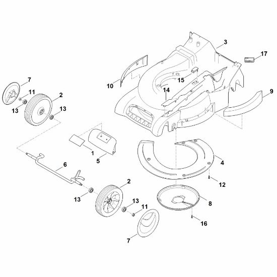 Imagen de D - Carcasa, eje delantero RM 545.1 V