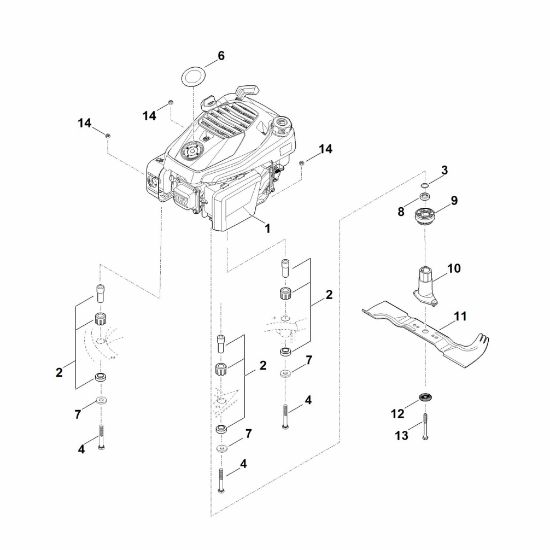 Imagen de F - Motor, cuchilla RM 545.1 V
