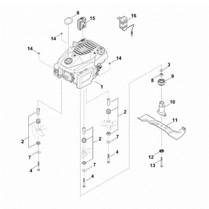Imagen de F - Motor, cuchilla RM 545.1 VE