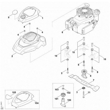 Imagen de F - Motor, cuchilla RM 650.0 T