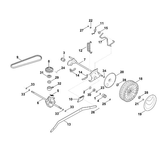 Imagen de E - Eje trasero, caja de cambios RM 650.0 V