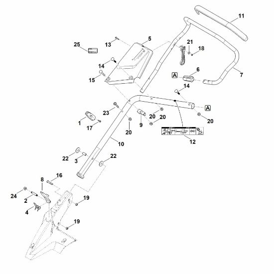 Imagen de B - Parte inferior de manillar RM 655.0 RS