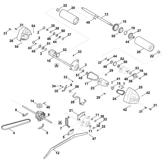 Imagen de E - Eje trasero, caja de cambios RM 655.0 RS