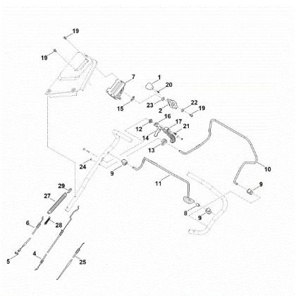 Imagen de A - Parte superior de manillar RM 655.1 RS