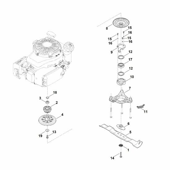Imagen de G - Cuchilla, embrague de cuchilla RM 655.1 RS
