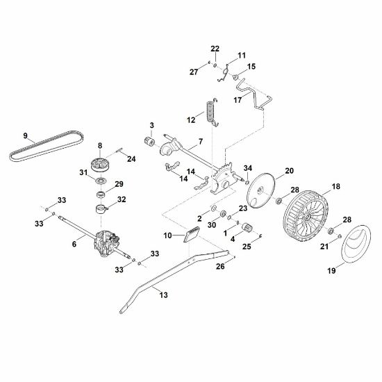 Imagen de E - Eje trasero, caja de cambios RM 655.1 VS