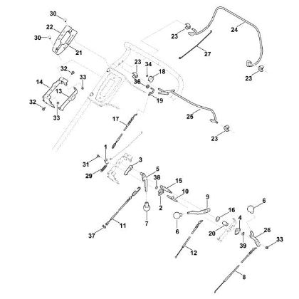 Imagen de A - Parte superior de manillar RM 756.0 GS
