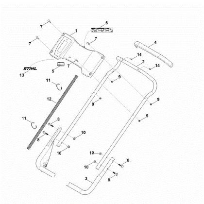 Imagen de B - Parte inferior de manillar RM 756.0 GS